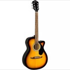 Barely Used Fender Fa-135ce Natural Acoustic Guitar  