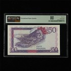 1986 Gibraltar British Administration 50 Pounds Pick 24 Pmg 66 Epq Gem Unc