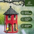 Kingsyard Metal Bird Feeder For Outdoor Hanging  Wild Bird Feeders With Circu   