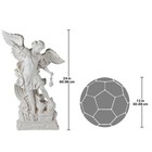Hand Cast Design Toscano Orig  24   Bonded Marble St  Michael Statue New Boxed 
