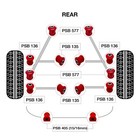 14x Toyota Highlander  00-07  Full Rear Polyurethane Bushings Kit