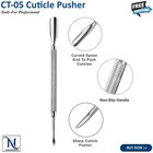Stainless Steel Cuticle Pusher Manicure Pedicure Nail Care Art Tools 4 Pc Set