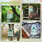 Garden Bird House Green Wood Hanging Bird House Wooden Birdhouse Gift For Bir   