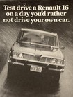 1971 Renault 16 Print Ad Road Love