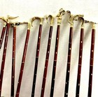 Lot Of 10 Piece Antique Walking Cane Wooden Walking Stick Brass Handle Knob Gift