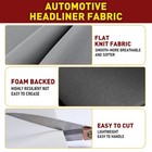 60  Automotive Flat Knit Headliner Fabric With Foam Backing Car Diy Replacement