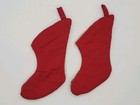 2 Miniature Handmade Christmas Stocking Needlepoint Toy Soldiers 5   Tall