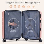 Luggage Hardside With Tsa Lock Suitcase   Double Spinner Wheels 20 24 28-inch