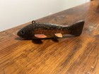 Vintage Mikko Spearing Fish Decoy     Hand-painted Folk Art Fish     Weighted Belly