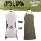 Us Art Supply Extra Large Canvas Adjustable Artist Apron - Size  29  X 26 
