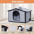 Outside Insulated Heated Cat House Pet Bed Cat Shelter With Usb Heating