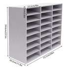 Classroom Mailbox - 24 Slots Literature Organizer  Construction Paper White