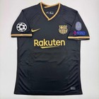 Autographed signed Lionel Leo Messi Fc Barcelona Black Soccer Jersey Beckett Bas