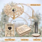 Heart Wedding Guest Book Alternative  Rustic Wooden Wedding Souvenirs With Heart
