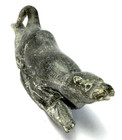Inuit Art Hand Carved Soapstone River Otter Signed Numbered Vintage 7 In
