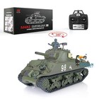 Used Henglong 1 16 Rtr Ir Rc Tank7 0 M4a3 Sherman 3898 Airsoft Sound Light Smoke