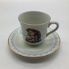 M j  Hummel  umbrella Girl  Cup And Saucer Set  Nib  Collectible Porcelain Nos