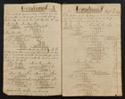 1826 Antique Math Cypher Penmanship Fraktur Albert Osborn Calligraphy Cipher