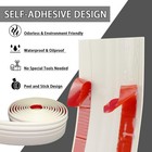 Wall Base Molding Trim Peel And Stick Rubber Baseboard Moulding Self Adhesive