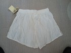 Vintage 80 s Umbro White Nylon Athletic Football Futbol Soccer Shorts Medium Nwt