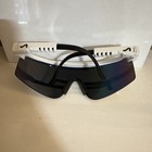 Uv400 Shield Cycling Sunglasses Lightweight White Frame Mirrored Multicolor