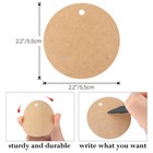 G2plus 100pcs Kraft Paper Gift Tag With String 2 2   Round Paper Tags Blank H   