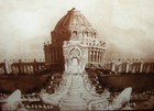 Antique Vtg St Louis 1904 World s Fair Framed Print Picture Under Glass Cascades