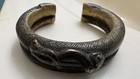 Early African Bronze Dogon Animal Bracelet Manilla Currency Antique    