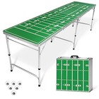  8 Foot Portable Beer Pong tailgate Tables  black  American 8-feet Football