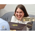 Luxury 3 Gift Boxes - Burgundy -instantly Personalized Mother s Name - Large    