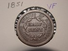 1851 Half Cent Braided Hair Vf Free Shipping