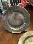 Vintage 10 1 8  Pewter Dinner Plates - Set Of 6