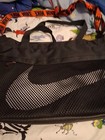 Nike Sportswear Training Tote Bag Gym Sports Black Mesh Monogrammed Look At Pics