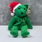 Cal Ripken Jr  Christmas Bear Beanbag Plush Salvino s Bamm Beanos  8 Green 9 