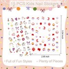 Nail Stickers For Kids  15 Sheets Kids Nail Stickers For Colorful Unicorn