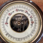 Early Wooden Barometer Weather Station Made In West Germany