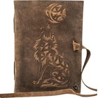 Handmade Leather Wolf Journal7x5vintage Diary Notebook200 Blank Pagewriting Book