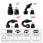 4an 6an 8an 10an Nylon Braided Ptfe Fuel Line W  Fitting Hose Kit E85 10ft-30ft