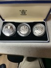 1994 3-coin Silver Proof Set - 50th Anniversary Of D-day Commemorative