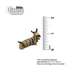 Little Critterz - Monarch Caterpillar  jojo  - Miniature Porcelain Figurine