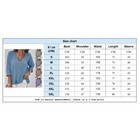 Ladies V Neck Tops Long Sleeve Plain Button Decor Blouse Holiday Casual T-shirt
