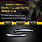 For 2015-2022 Dodge Charger Front   Rear Led Side Bumper Marker Smoked White Led