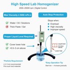 High Speed Lab Homogenizer 2000-20000rpm Digital Disperser Emulsifier 1200ml