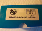 Brennan 1 4  X 1 4  Tube Od Union Straight Compression 316 Stainless Steel