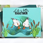 Waffle Flower Diving Swans Dies
