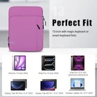  Tablet Sleeve Bag Carrying Case With Shoulder Strap For Ipad 13 Inch Purple