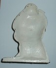 Vintage Christmas Santa Claus With Sack Present Puppy Dog Cast Iron Door Stop
