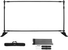 8x10 Ft Backdrop Banner Stand Heavy Duty Professional Telescopic Step And Repeat