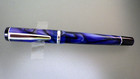 Romet Europa Ballpoint Rollerball Pen Acrylic Blue Black In Display Box New Old