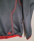 Adidas Climalite Jacket Womens Size Large Long Sleeve Pullover Black W  Red Acen